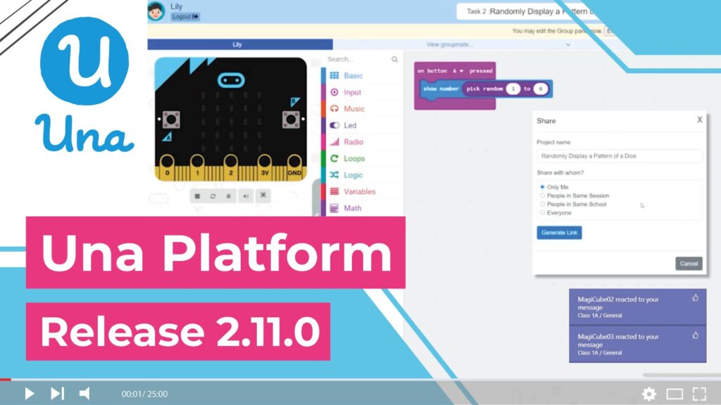 Una Platform - Release 2.11.0: Shareable Link