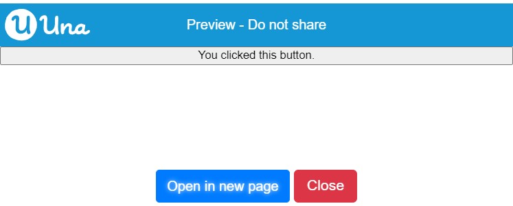 Button set content - Output (After Click)