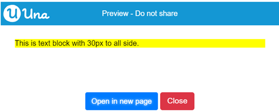 Set margin width 30px to all side - Output