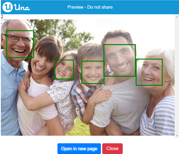 Face Detection Result count face of - Female Output
